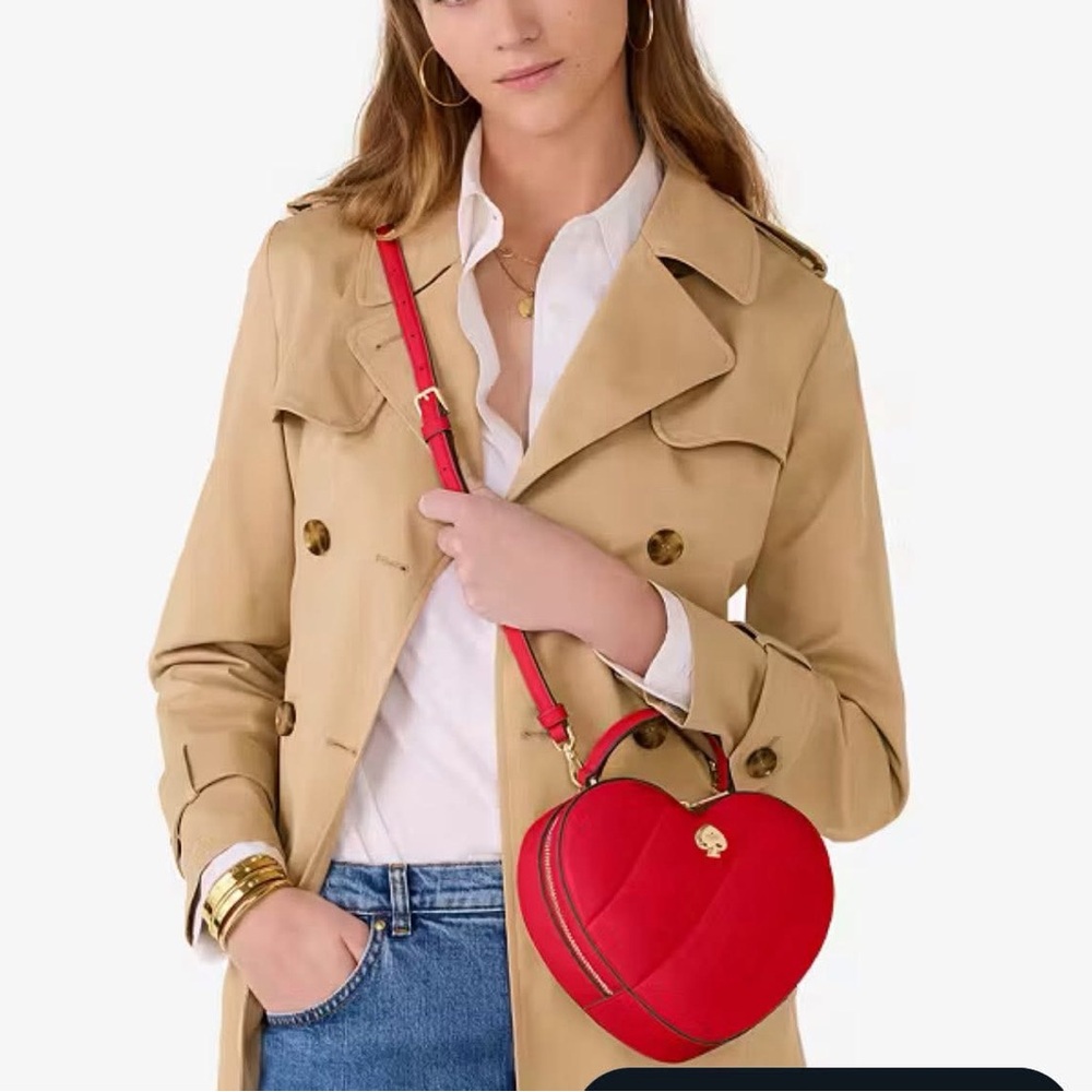 Love Shack Quilted 3D Heart Crossbody